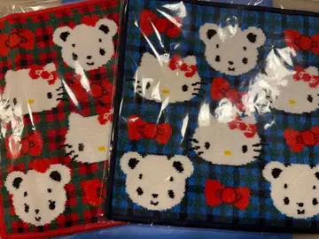 파미리아 키티 콜라보 손수건 2장 세트