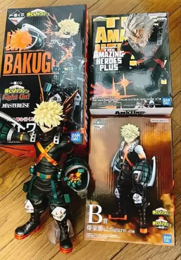 나의 히어로 아카데미아 바쿠고 카츠키 피규어 새상품 제일복권 3체 세트