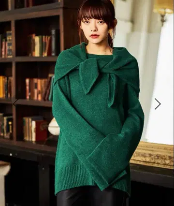 니트 스톨 세트 풀오버