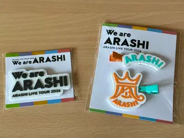 ARASHI LIVE TOUR 2026 굿즈 헤어 클립 로고 마그넷