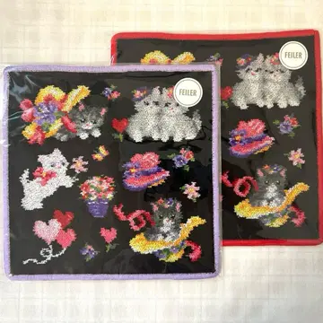 페이러 몽쁘띠샤 손수건 (WEB 한정판) 2장 세트 미개봉 새상품