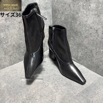 [ 거의 미사용 ] 조르지오 아르마니 부티 사이드 지퍼 블랙 사이즈 36