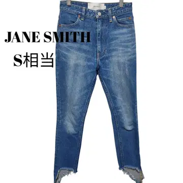 JANE SMITH 데님 24 일본제 스트레치 소가죽 컷 오
