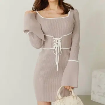 립 서비스 원피스 핑크