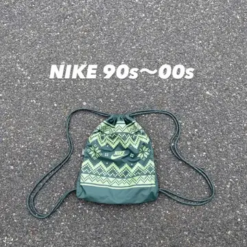 NIKE 90s~00s 냅색 노르딕 무늬 스노우 White Y2K