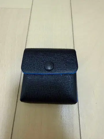 새상품 Aeta 가죽 코인 케이스 블랙/블루 BI04