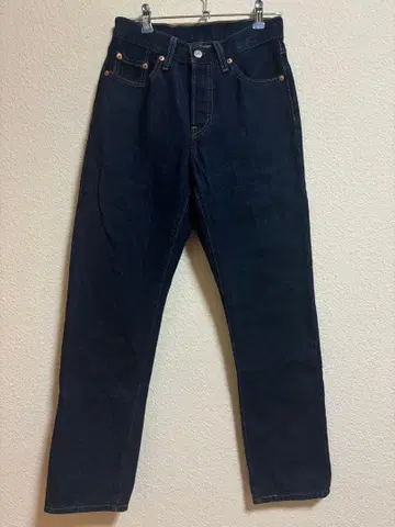 Levi's 다크 블루 스트레이트 청바지 501