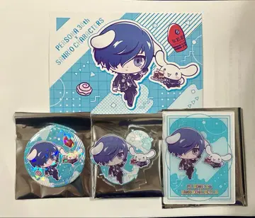 페르소나 3 유키 리 주인공 산리오 아크릴 스탠드 캔뱃지 카드 포스카