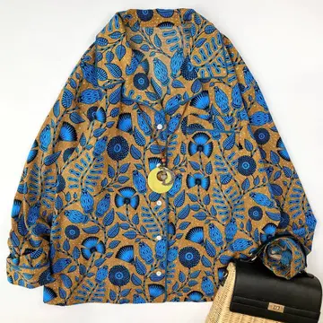 컨디션 최상 저널 스탠다드 리룸 아프리칸 플라워 프린트 셔츠