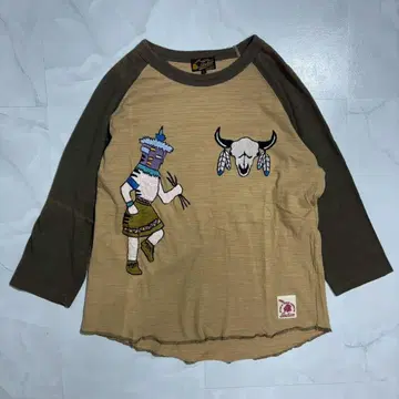 인디언 모터사이클 동양 엔터프라이즈 자수 7부 소매