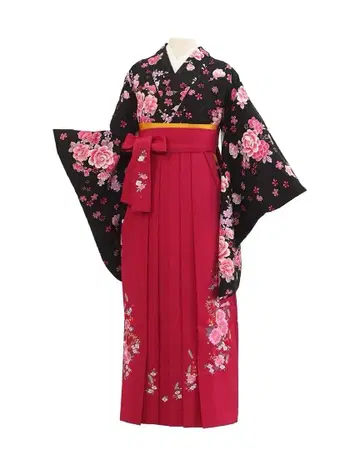 졸업 하카마 4점 세트 톨 사이즈