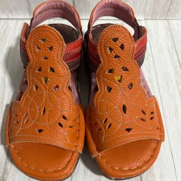 Estacion 에스타시온 G691 소가죽 플랫 샌들