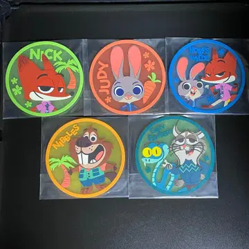 Disney 디즈니 클리어 러버 코스터 전 5종 컴프 세트