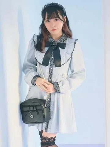 Ank Rouge 원피스 파랑 긴팔