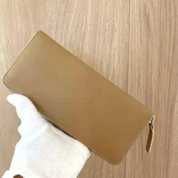 천연 가죽 장지갑 일본산 소가죽 여성용 대용량 귀여운 라운드 지퍼 장지갑