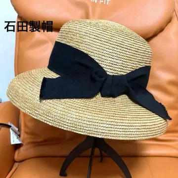 이시다 제모 밀짚모자 카사블랑카 빅 리본