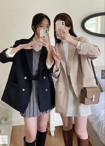 더블 버튼 테일러드 자켓[al275] GRL