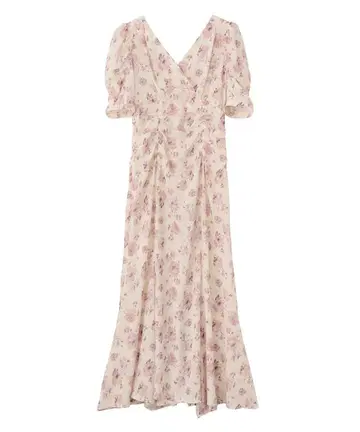 COCO DEAL 플라워 프린트 V넥 원피스