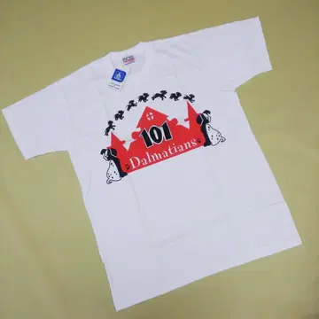 디즈니 레어 빈티지 90s 구형 택 101마리 강아지 티셔츠