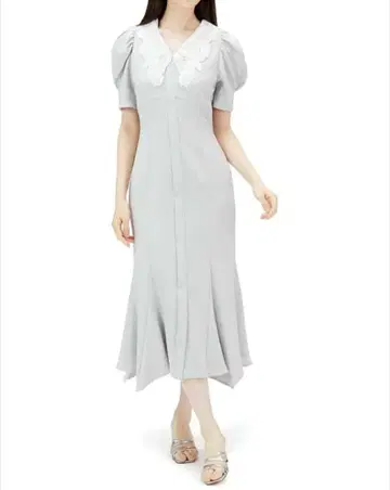 SNIDEL 스나이델 자수 칼라 머메이드 원피스 1 ( M )