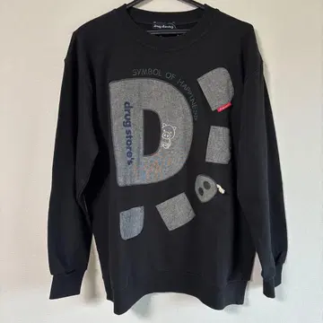 드럭스토어's 그래픽 맨투맨 블랙 새상품