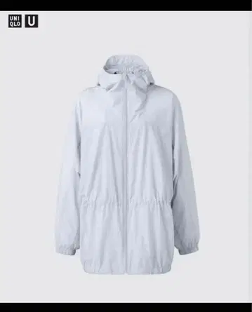 새상품 유니클로 U UV컷 시어 오버사이즈 후드티 라이트 퍼플