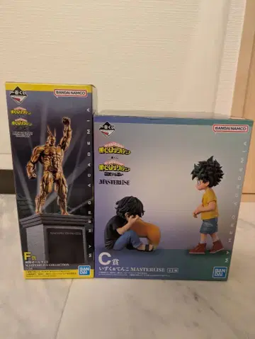 미개봉 제일복권 히로아카 C상 이즈쿠&텐코 F상 동상 올마이트