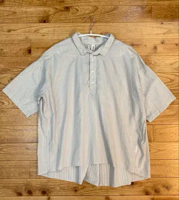 새상품급 브로캔트 Brocante*코튼 반팔 개더 셔츠