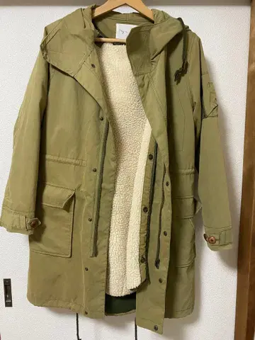 AMBIDEX May relacher 카키 모즈 코트