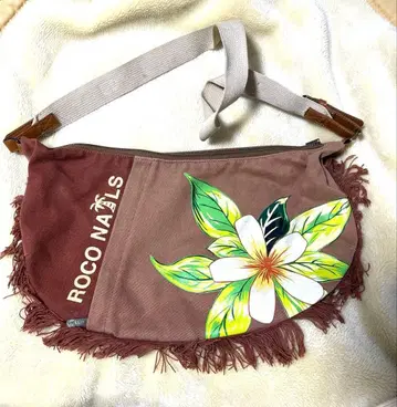 ROCO NAILS 플라워 무늬 숄더백