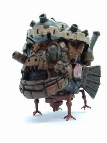 하울의 움직이는 성 피규어 태엽