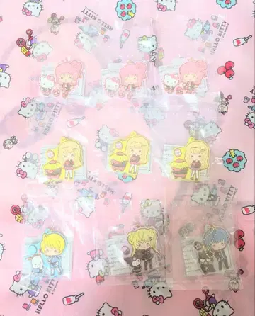 수호캐릭터! x 산리오 캐릭터즈 고무 마스코트 9개 세트