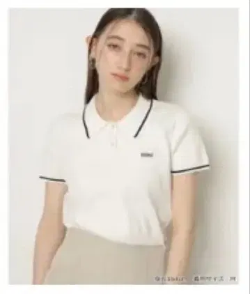 리랜드트루 피케 셔츠 니트 상의 티셔츠 화이트 새상품