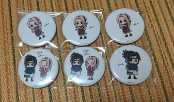 NARUTO 캔뱃지 우치하 사스케 하루노 사쿠라