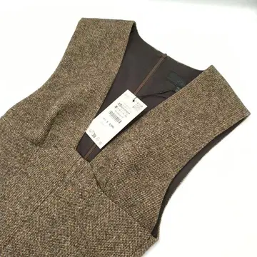 ZARA 울 혼방 숏 원피스 자라 브라운