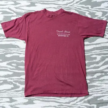 90s USA제 싱글 스티치 애슬레틱 클럽 빈티지 T셔츠