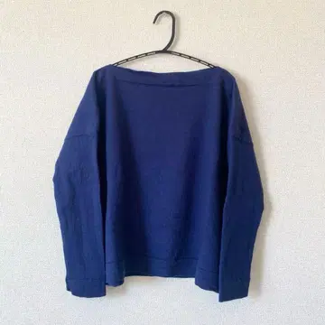 DANIELA GREGIS 다니엘라 보트넥 니트 긴팔 로얄 블루