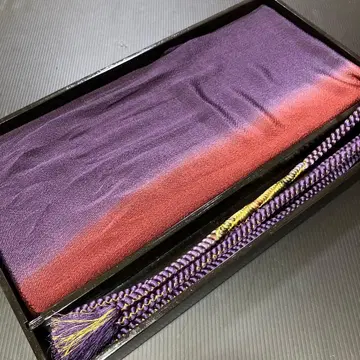 후리소데 성인식 오비 장식 천 허리띠 세트 캐주얼 보라색 계열 그라데이션