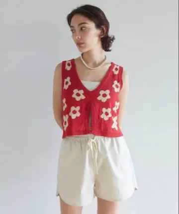 Sea Roomlyn 플라워 자카드 리버서블 니트