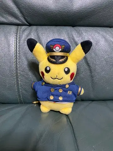 포켓몬 센터 KIX 파이롯트 피카츄 봉제 인형 마스코트 키링