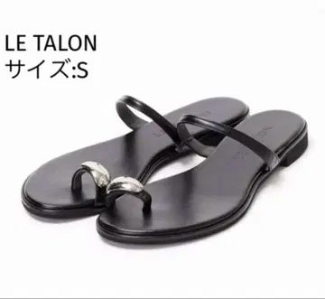 LE TALON 루타론 메탈 삼링 샌들 브라운 S
