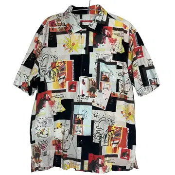 개성파 CASTELBAJAC 까스텔바작 올 패턴 셔츠 사이즈 4 면