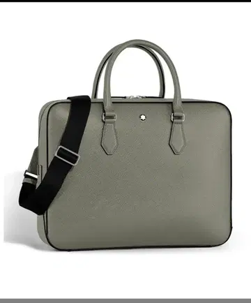 MONTBLANC 브리프 케이스 사토리얼 리얼 가죽 그레이 미사용 새상품