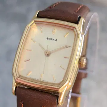 SEIKO 빈티지 세이코 팔각형 골드 쿼츠 작동
