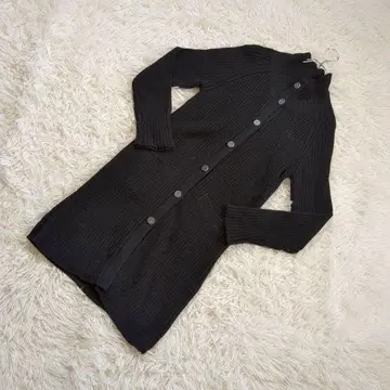 저널 스탠다드 울 100% 니트 가디건 블랙