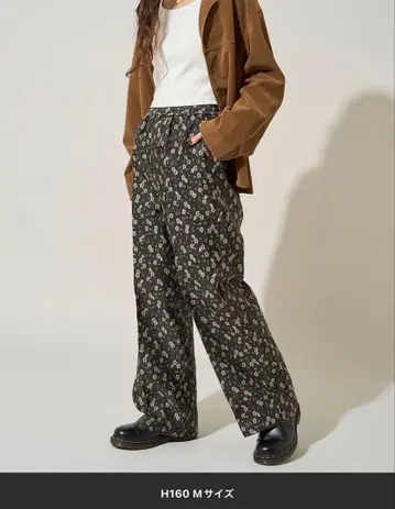 FREAK'S STORE 크로케 플라워 자카드 팬츠