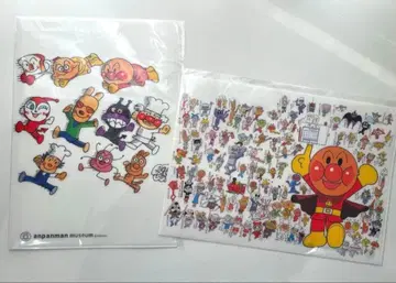 새상품 야나세 타카시 기념관 호빵맨 뮤지엄 클리어 파일 2장 세트