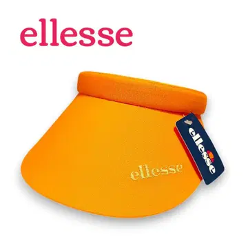 [ 미사용품 ] ellesse 엘레쎄 선바이저 오렌지 골프 테니스