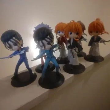 바람의 검심 피규어 6체 세트 치비 캐릭터 디자인