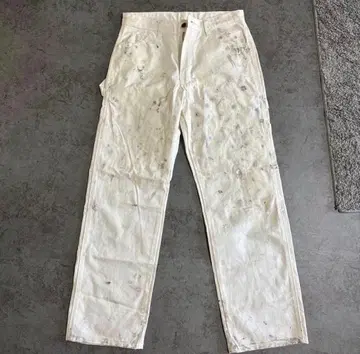00s USA Dickies 화이트 페인터 팬츠